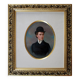 Mid 19th Century  Portrait of a Lady Oil Painting, Framed