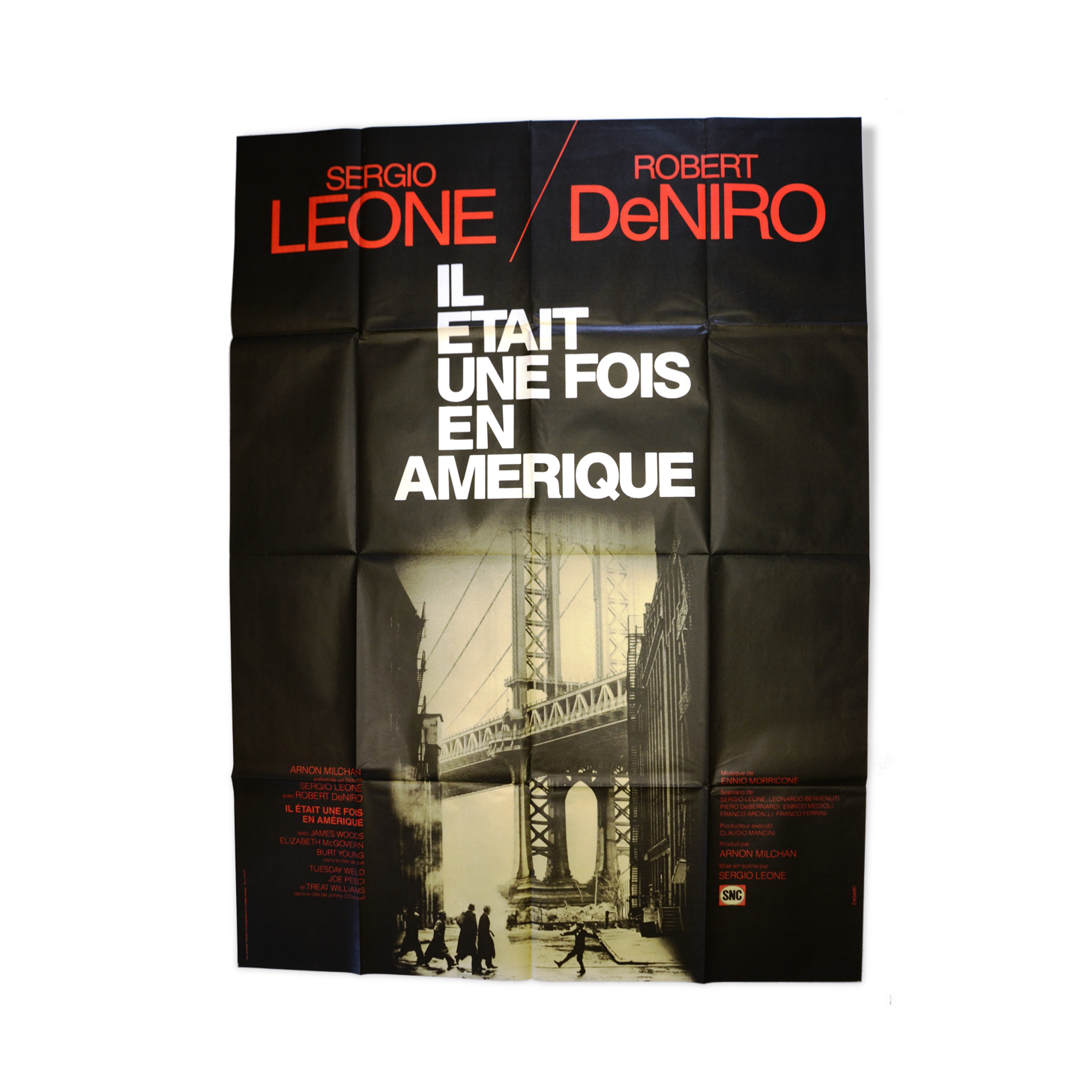 Original movie poster "Once Upon a Time in America" 1984 De Niro, J.Woods.