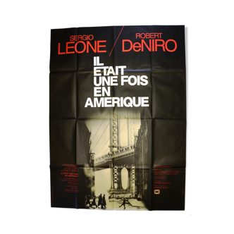 Affiche originale cinéma "Il était une fois en Amérique" 1984 De Niro, J.Woods..