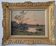 Setting sun, oil painting from the 19th century by Boulenger.