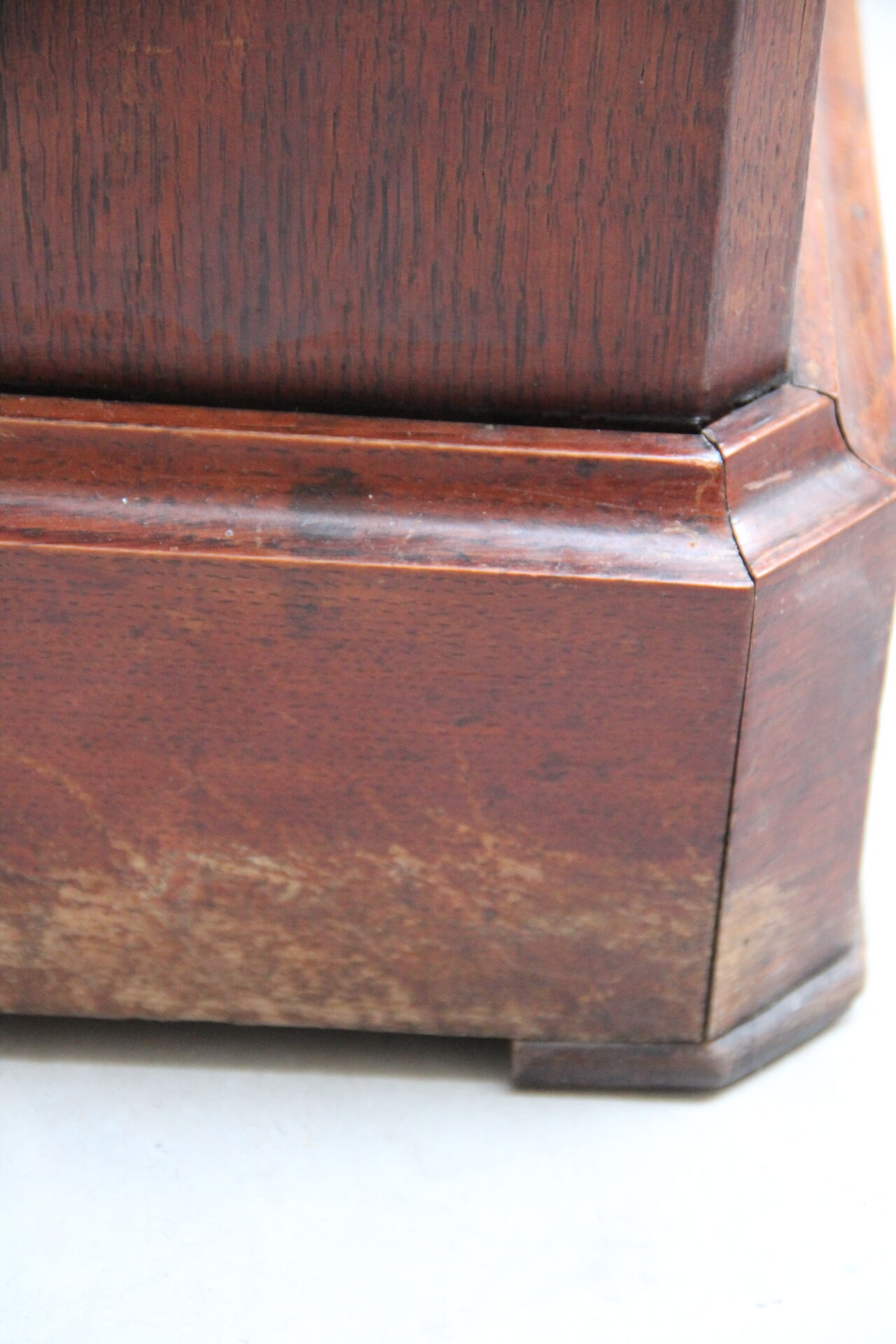 Louis Philippe period bedside or extra furniture in dark oak.