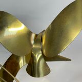Vintage curtis jere modern brass wall sculpture