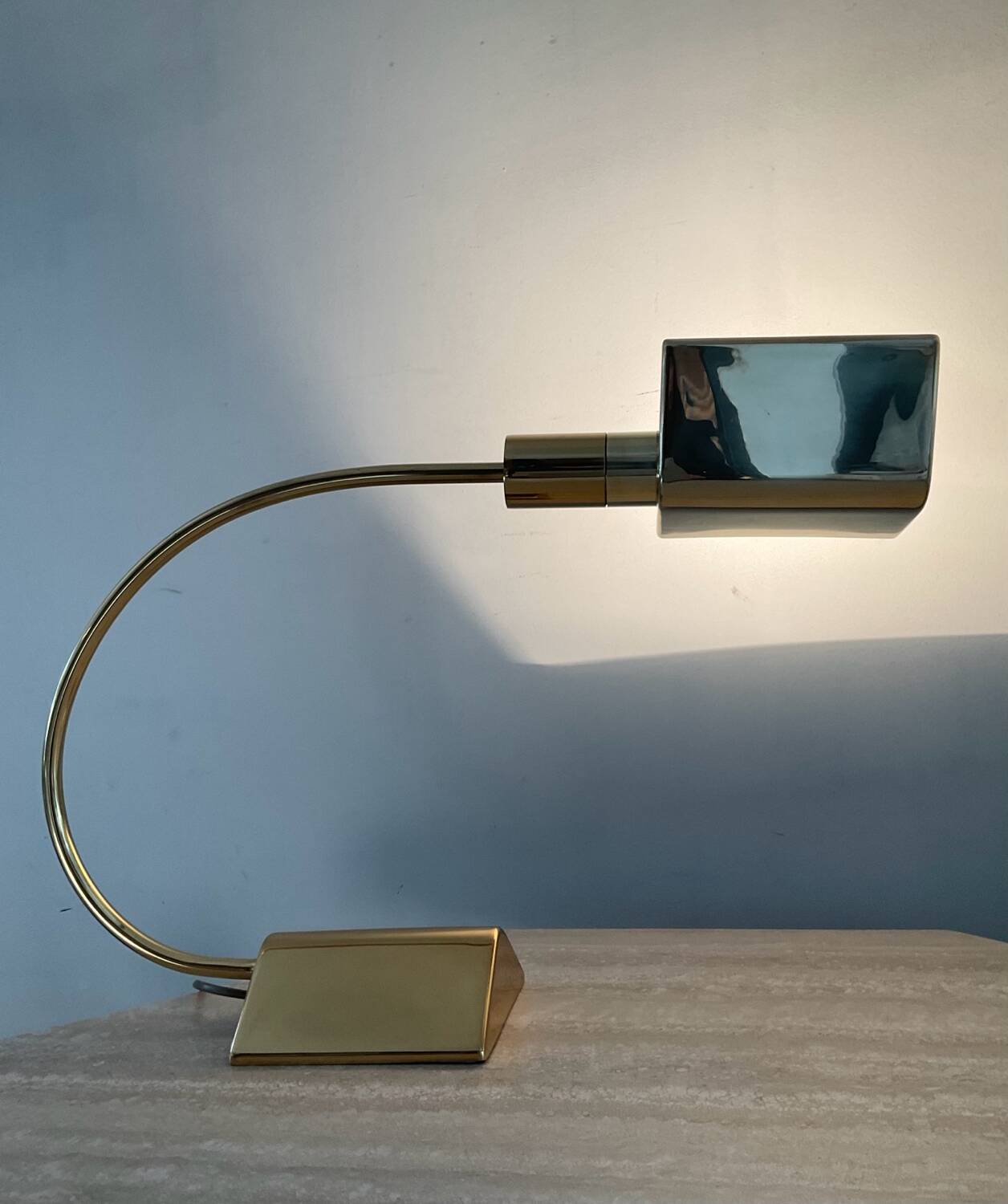 Relco Milano desk lamp in brass from the 70s