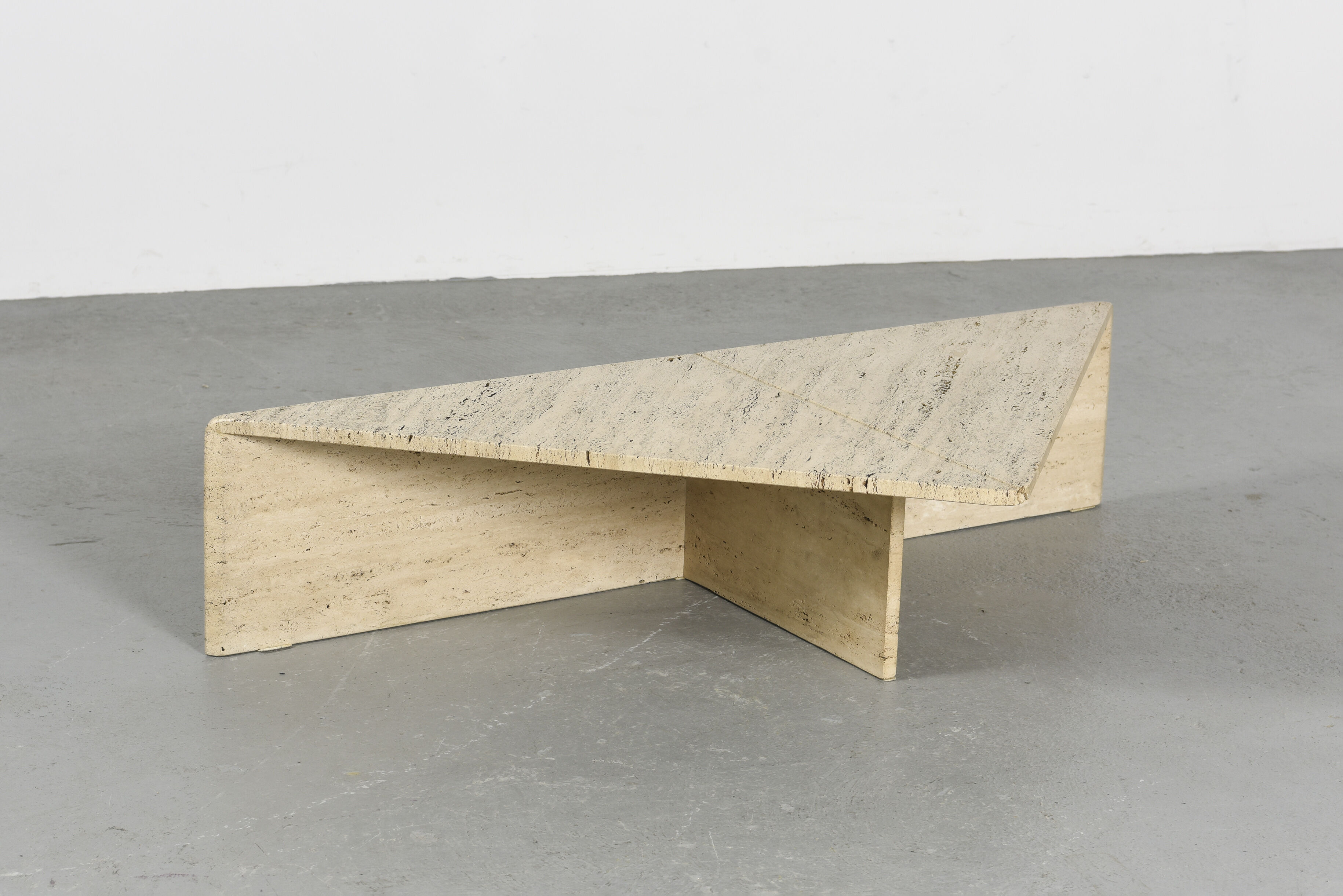 Large travertine coffee table