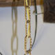 Old brass chandelier with glass stamps