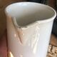 Old Digoin and Sarreguemines shabby white jug