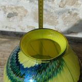 Vase en verre soufflé bicolore 70'