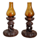 Pair of Arts and Crafts candlesticks