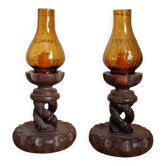 Pair of Arts and Crafts candlesticks