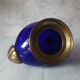 Glass and brass decanter