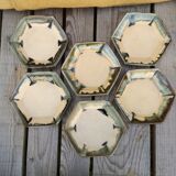 Set of 6 coffee cups with morvan sandstone saucers