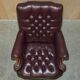 Vintage Chesterfield office chair with high back in Heritage leather.