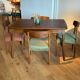Vintage Scandinavian oak table "Mette"