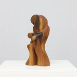 Wooden Sculpture – Attributed to Danish Modernism, 1970s