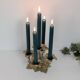 Brass flower candle holder