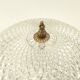 Vintage round ceiling lamp in glass and brass – Diameter 30 cm