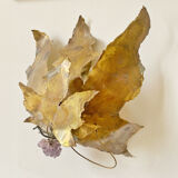 Grape brass wall light