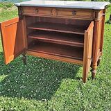Wooden marble tray dresser