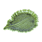 Ceramic dish cabbage leaf-shape