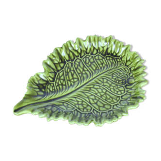 Ceramic dish cabbage leaf-shape