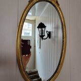 Louis XVI style oval mirror
