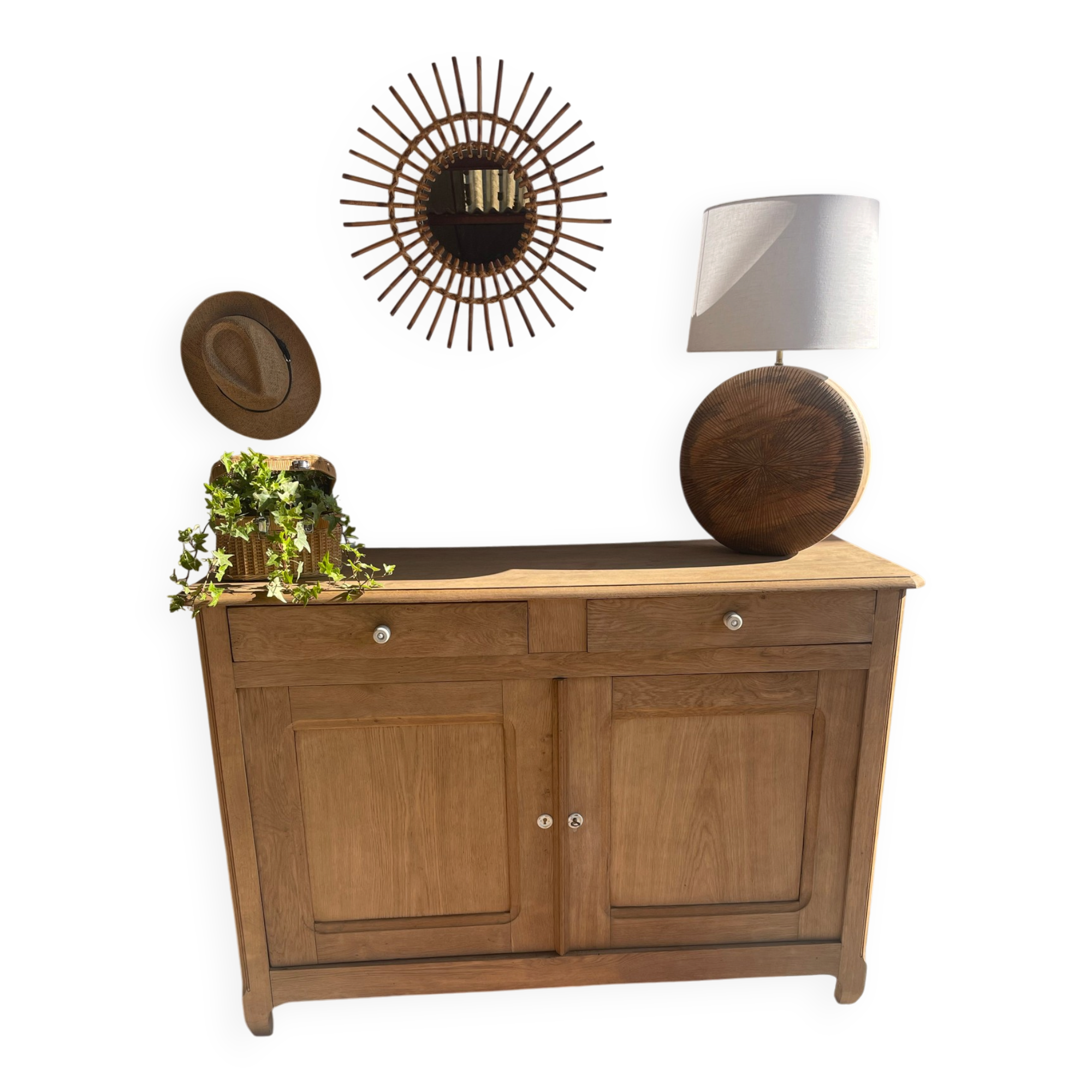 Chic rustic wooden buffet