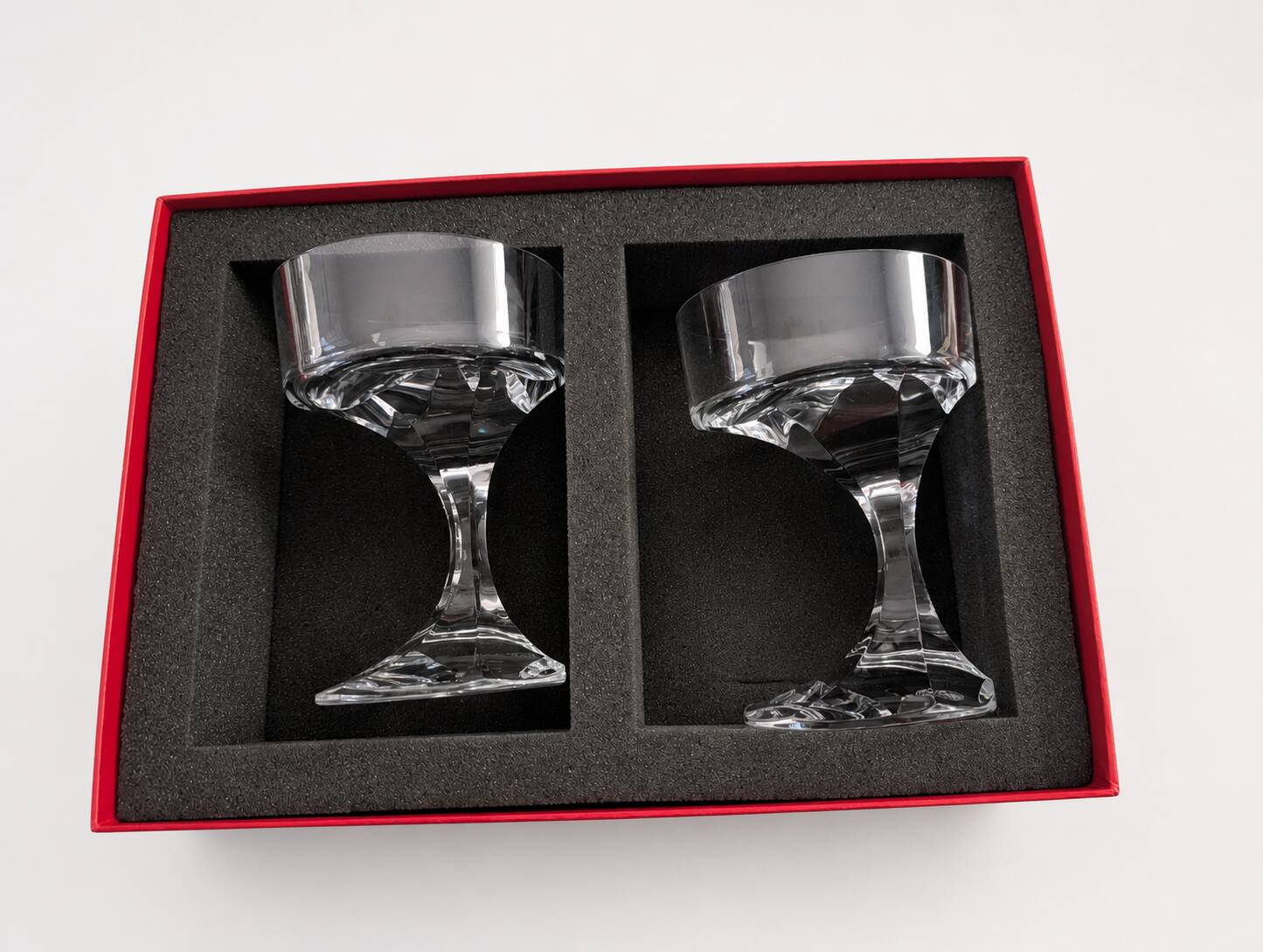 Baccarat - Boris Tabacoff - 2 Champagne glasses - Narcisse - Crystal
