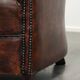 Vintage sheepskin club armchair with beautiful colours and a subtle size