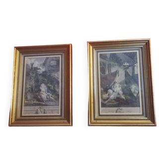 Pair of 18th century paintings