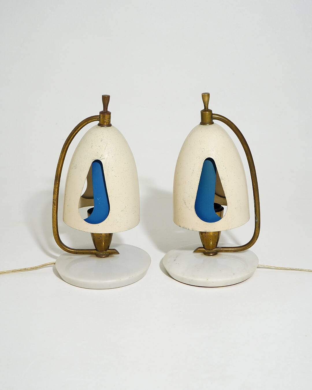 Paire de lampes de table par Angelo Lelii, Arredoluce, années 1950
