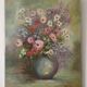 Toile bouquet de fleurs signé Alma