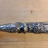 Filled silver pie shovel