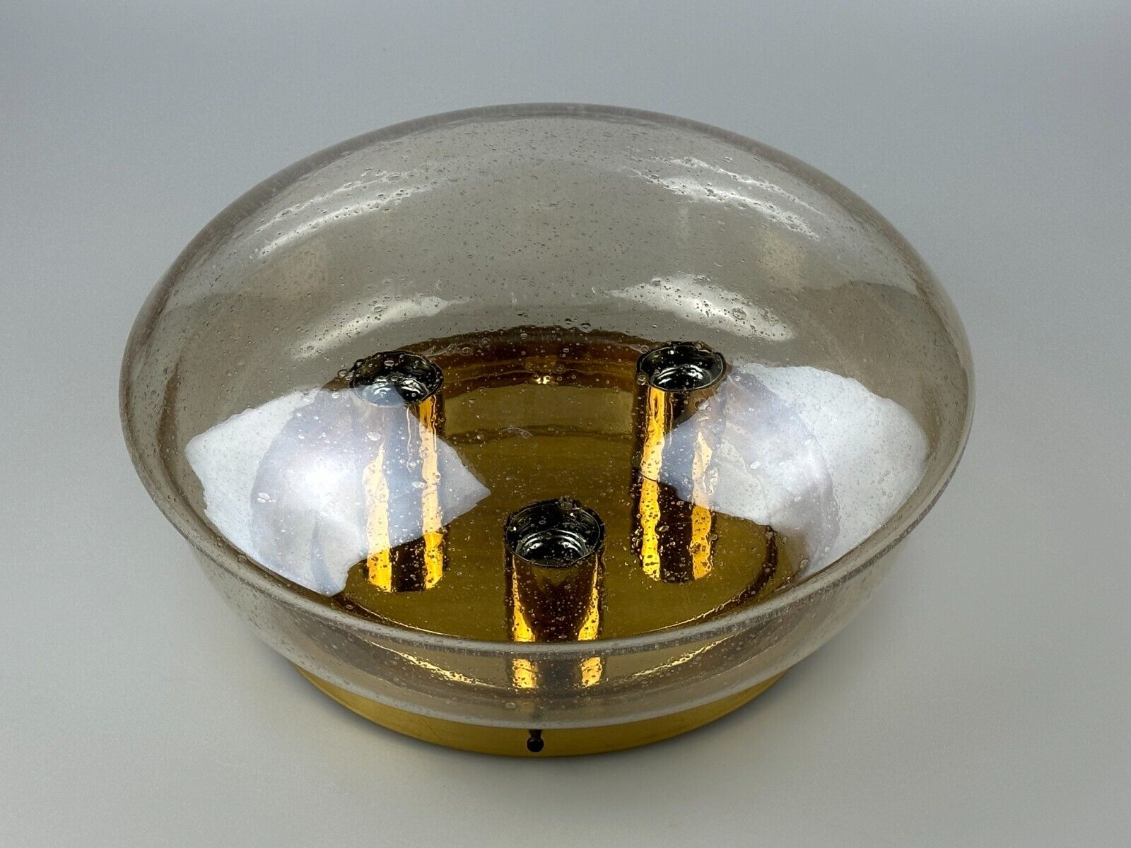 Plafonnier 60s 70s Limburg Glashütte verre space age design