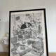 Affiche de magazine ancienne Hermès publicité de Noël magazine l'illustration de 1928