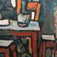 Oil on canvas by Ferruccio Ferri - 1930s - "Sleeping Men" from the Syracus period