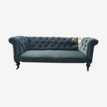 Sofa chesterfield old velvet