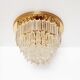 Incredible and large 'Triedri' flush mount light by Paolo Venini for Venini