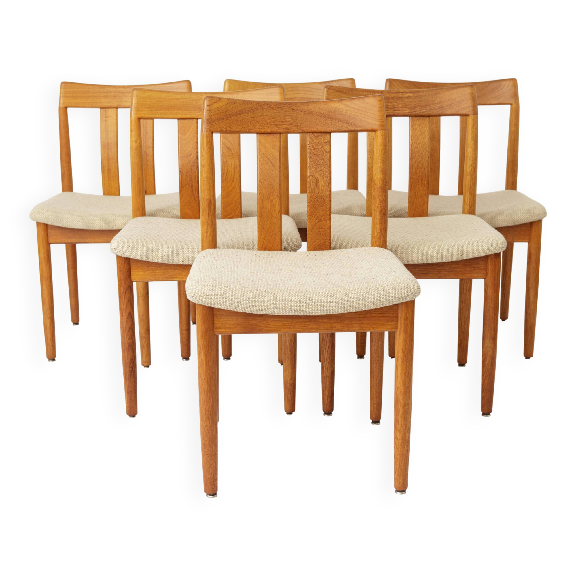 Set of 6 Vintage Danish Teak Dining Chairs by Vamdrup Stolefabrik, 1960s