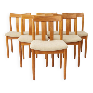 Set of 6 Vintage Danish Teak Dining Chairs by Vamdrup Stolefabrik, 1960s