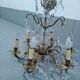 Golden bronze and pampilles chandelier