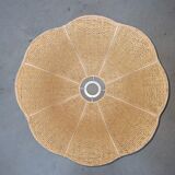 Suspension in jute and braided wicker - lampshade