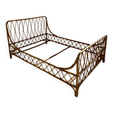 Bamboo and rattan bed