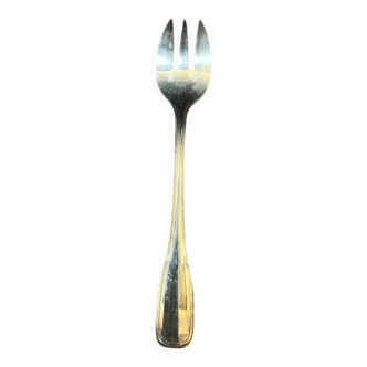 Set of 12 silver-plated metal dessert forks from the Nicolet Orléans brand