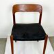 A beautiful pair of modern Scandinavian dining chairs in teak, model 75 by Niels Otto Møller.
