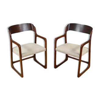 Set of 2 Armchairs Baumann Sled 1960