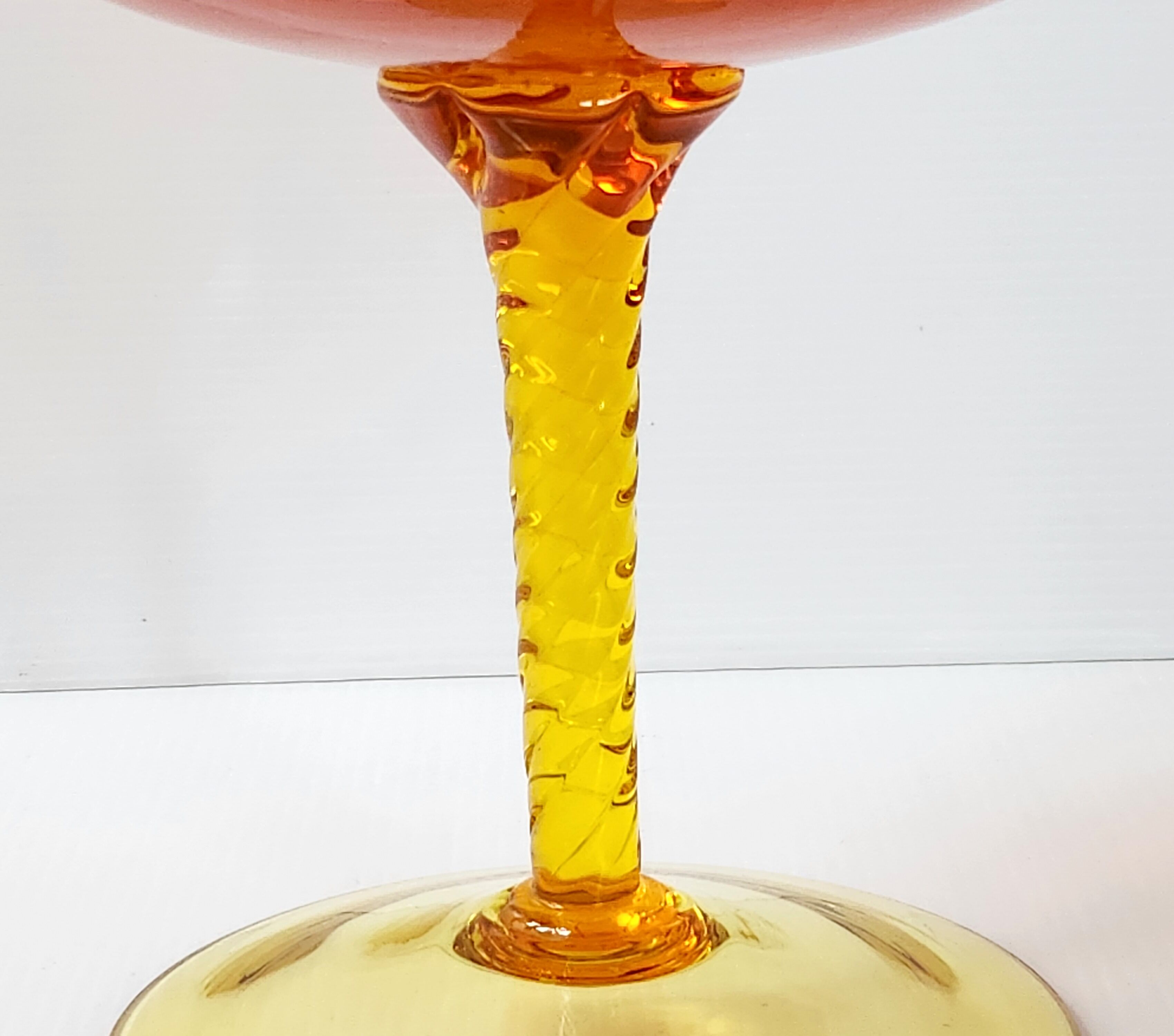 Vintage glass cup 1970