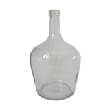 Demijohn in vintage transparent glass