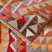 Tapis coureur vintage kilim fait à la main 3x12, 102x362 cm