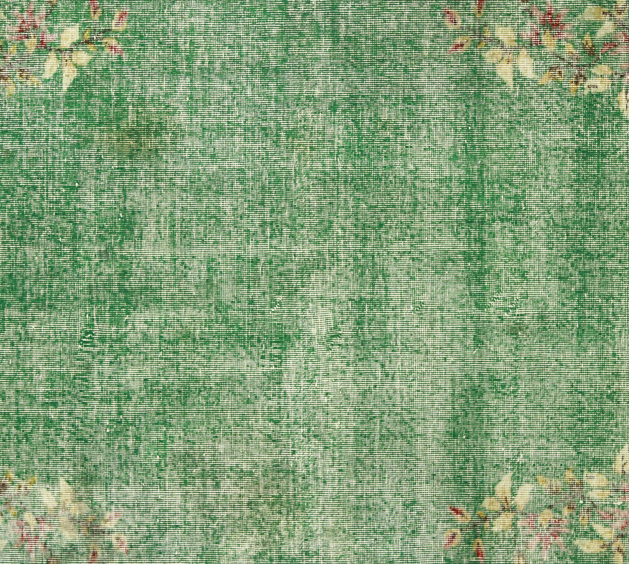 One-of-a-kind turkish handwoven vintage rug - rustic vintage charm 202x 126 cm