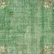 One-of-a-kind turkish handwoven vintage rug - rustic vintage charm 202x 126 cm